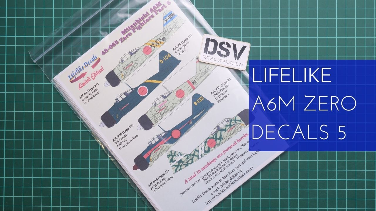 Lifelike Decals 1/48 A6M Zero Part 5 (48-065) Review