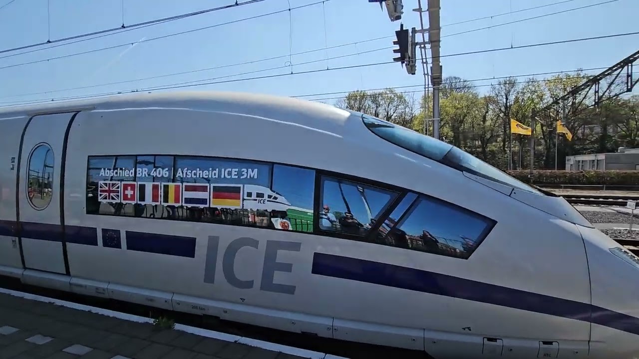 Abschied/Goodbye/Afscheid ICE3M BR406 at Amersfoort Central
