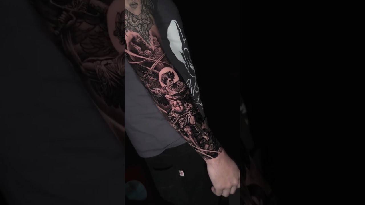 ARCHANGEL TATTOO #tattoo #tattoodesigns #tattooartist #angel #tutorial