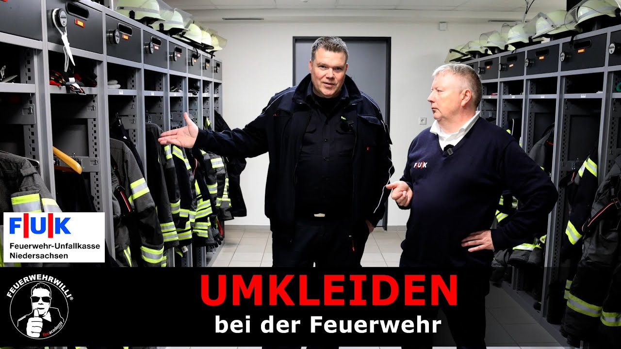 Umkleide bei der Feuerwehr (Abstände, Maße,..) #FUK #Niedersachsen
