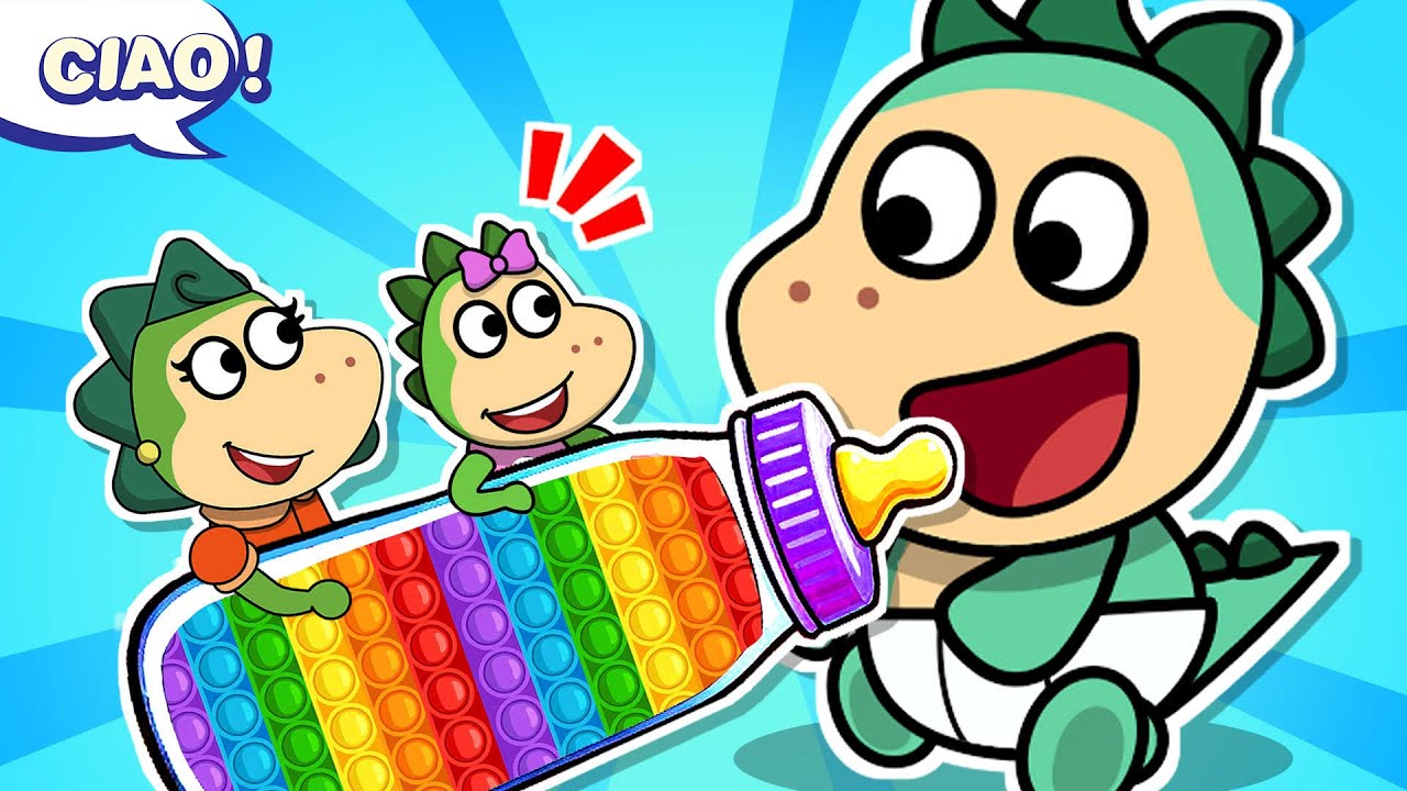 😨 Oh no! Baby Goo è ENORME! 👶Prendersi cura di un Bambino Gigante! Storie per Bambini di Fire Spike