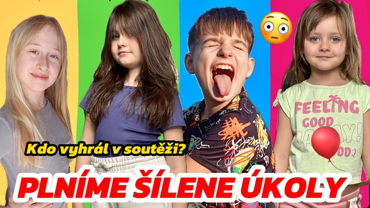 PLNÍME  ŠÍLENÉ ÚKOLY 🎈5 DĚTÍ 🔥 LOSUJEME VÝHERCE ROBOXU 🏆