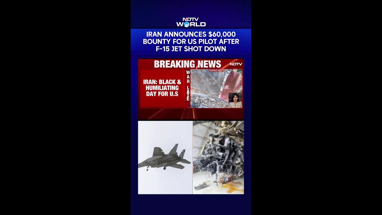 Iran Announces $60,000 Bounty For US Pilot After Shooting Down Fighter Jet