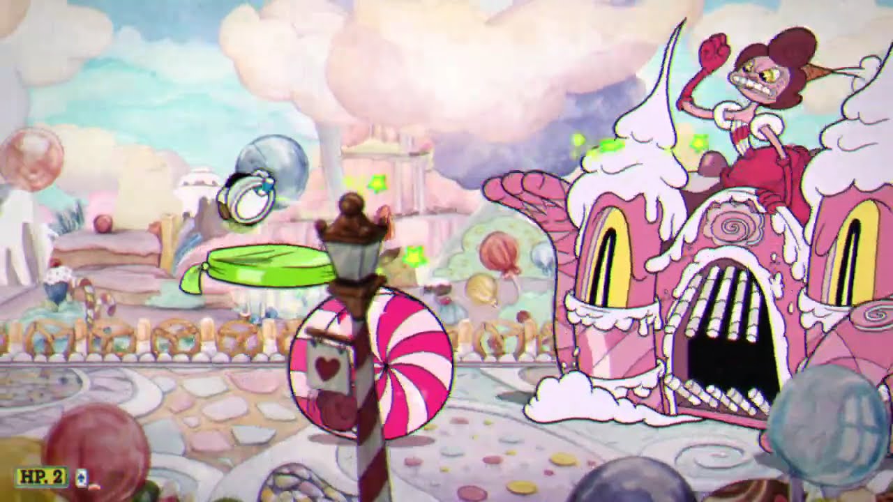 cuphead matando a baronesa bom bom