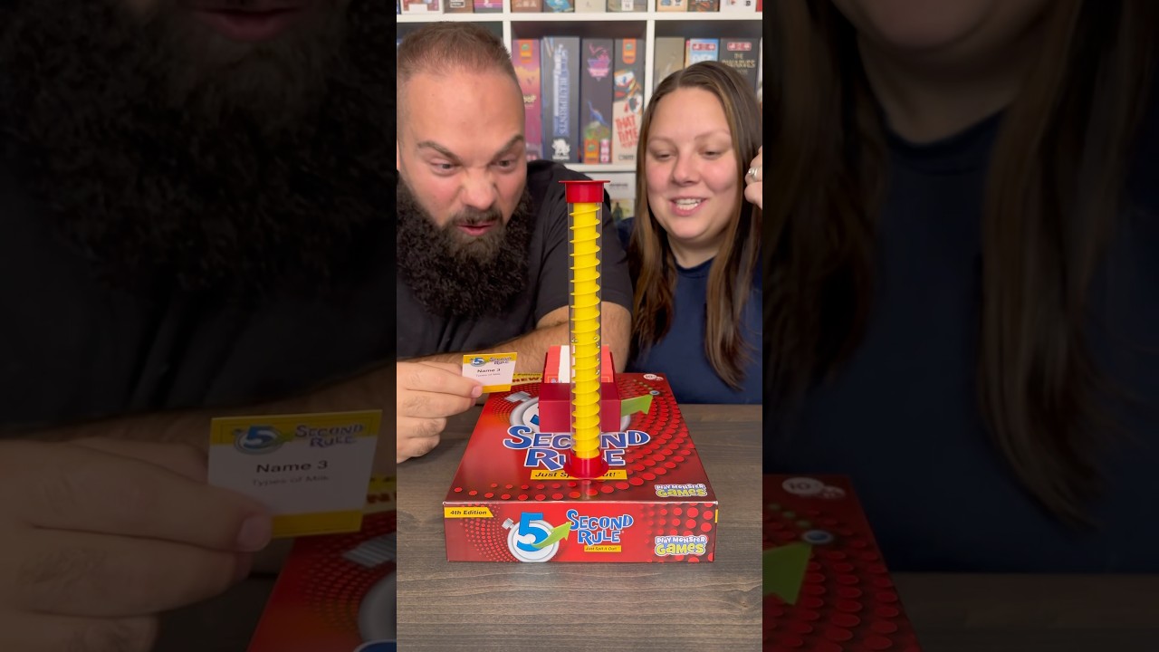 3 Answers in 5 Seconds?! Come Play 5 Second Rule With Us! #boardgames #PlayMonsterPartner #couple