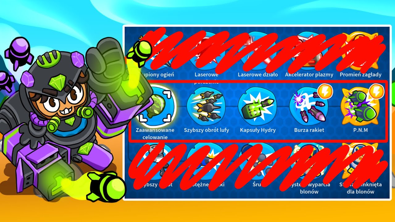 TYLKO ŚRODKOWY RZĄD CHALLENGE z MAĆKIEM | BLOONS TD6