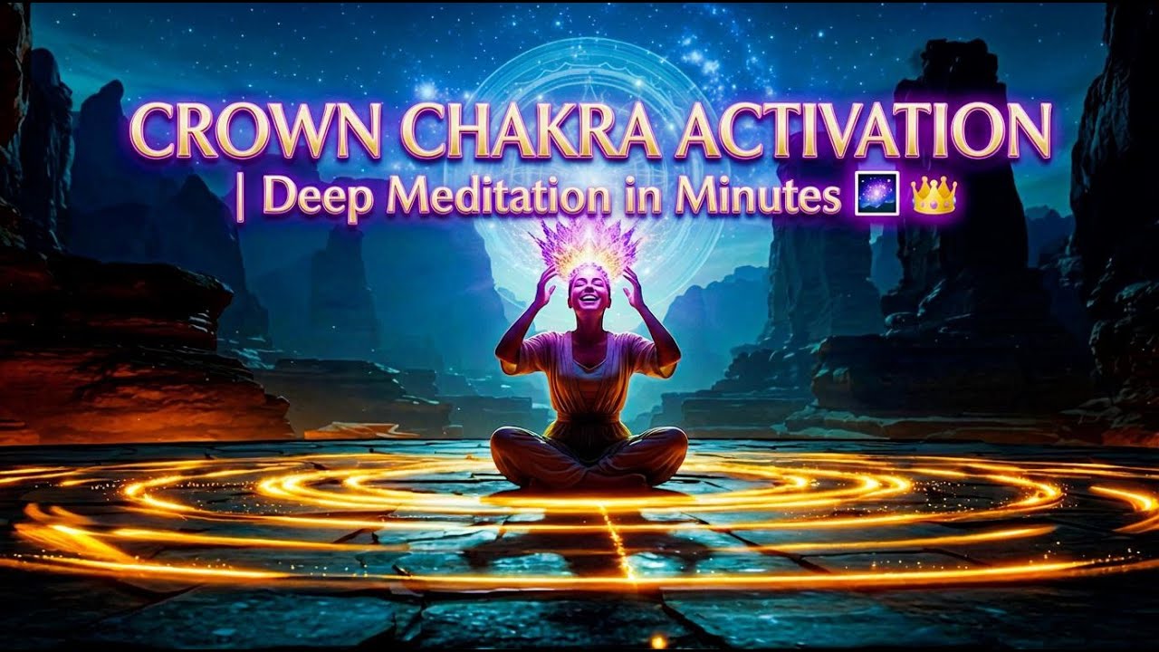 Crown Chakra Activation | Deep Meditation in Minutes 🌌👑