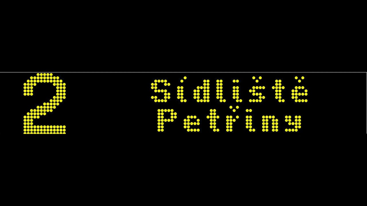 (Audio Hl&aacute;&scaron;en&iacute;) Linka 2 N&aacute;draž&iacute; Bran&iacute;k - S&iacute;dli&scaron;tě Petřiny