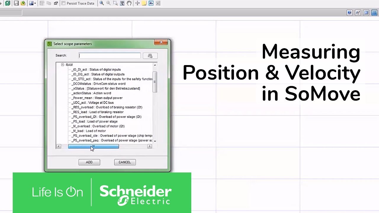 Measuring Position & Velocity on Lexium 32 Servo Drives in SoMove | Schneider Electric Support