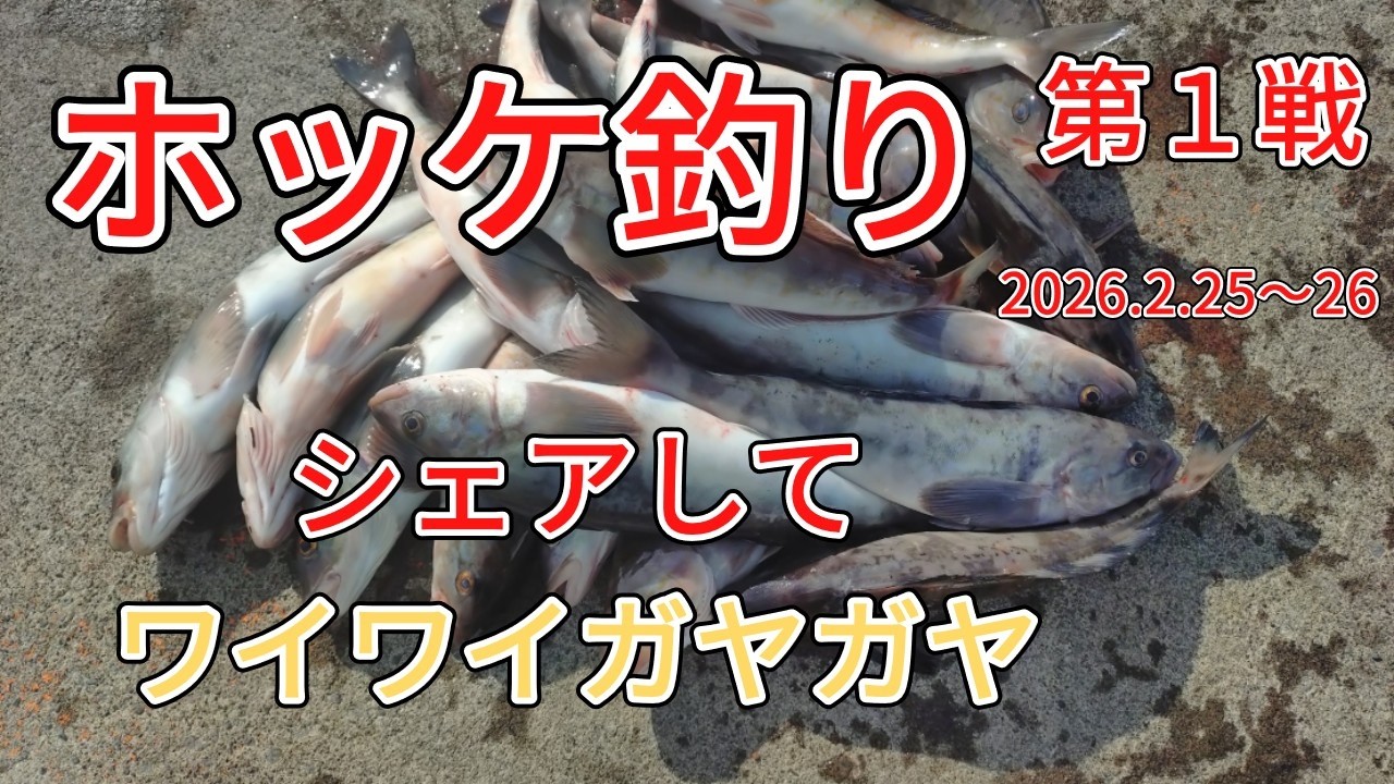 ホッケ病（釣り）　初戦　シェアしてわいわいがやがや　2026.2.25～26