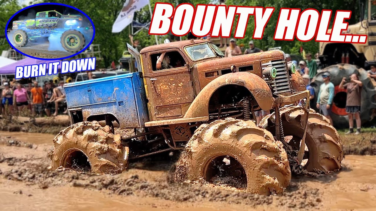 Mega Mud Trucks VS. The Louisiana Bounty Hole!!! The JH Mega Gets Wild!!! Louisiana Mudfest Day 2!!!