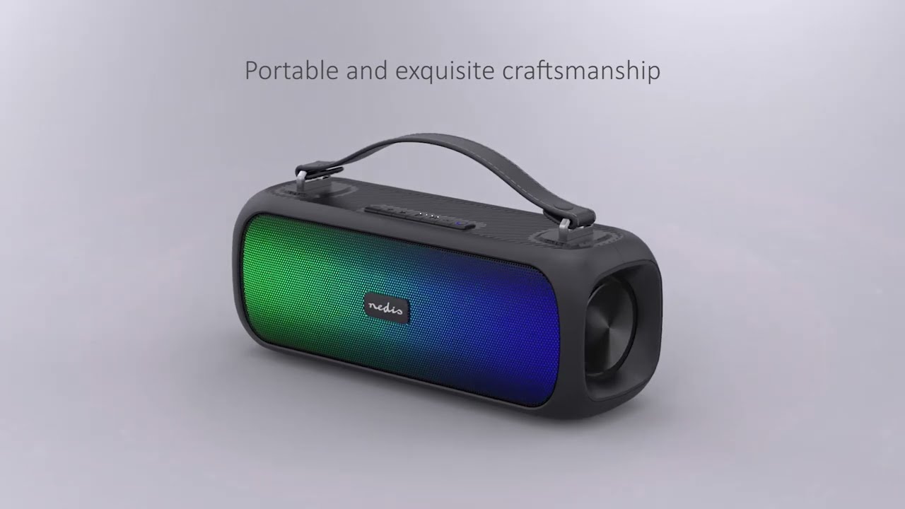 Nedis Portable Bluetooth® Party Boombox SPBB316BK