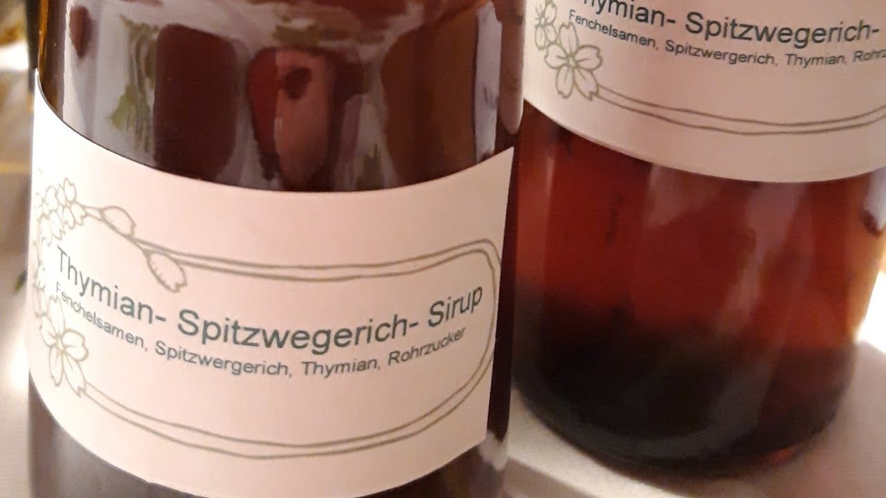 Hustensirup, Spitzwegerich sammeln und Hustensaft herstellen
