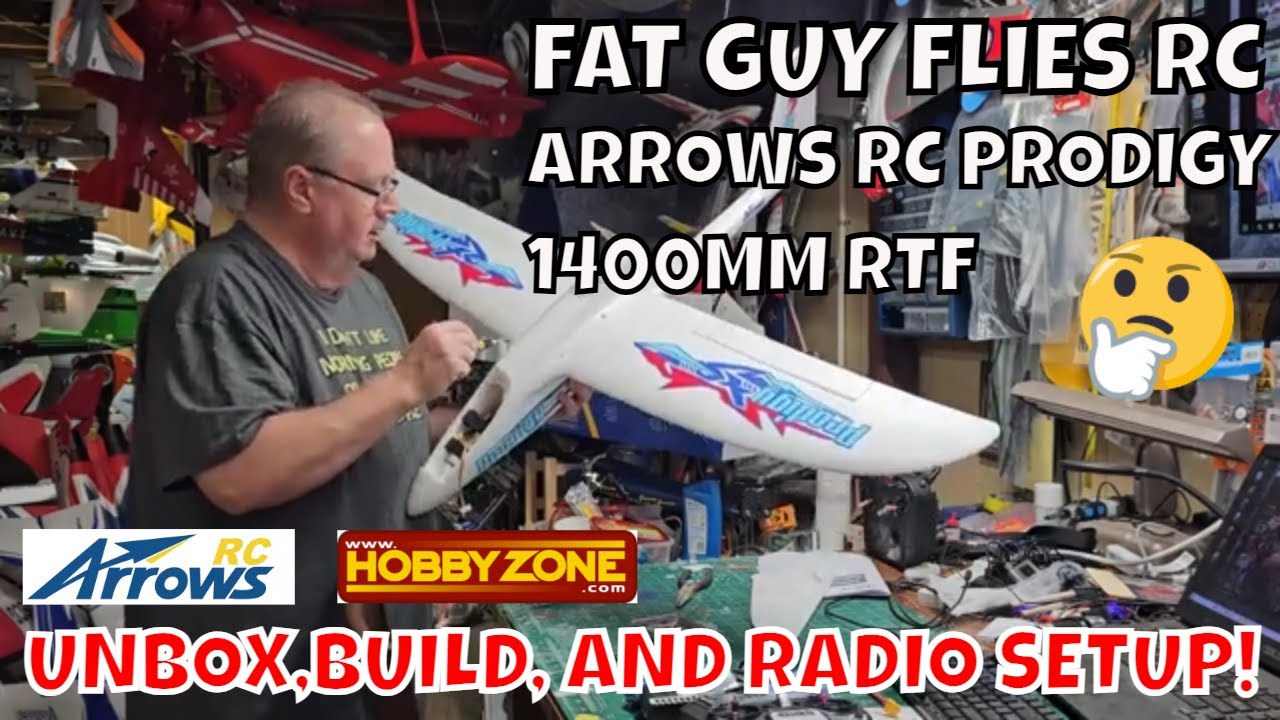 ARROWS RC PRODIGY 1400MM RTF UNBOX,BUILD AND RADIO SETUP by FGFRC