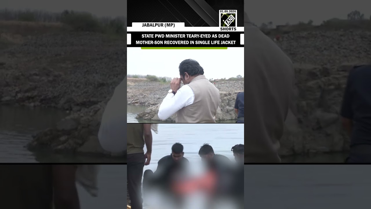 Jabalpur: Mother-son found dead in single life jacket, on-site minister Rakesh Singh gets emotional