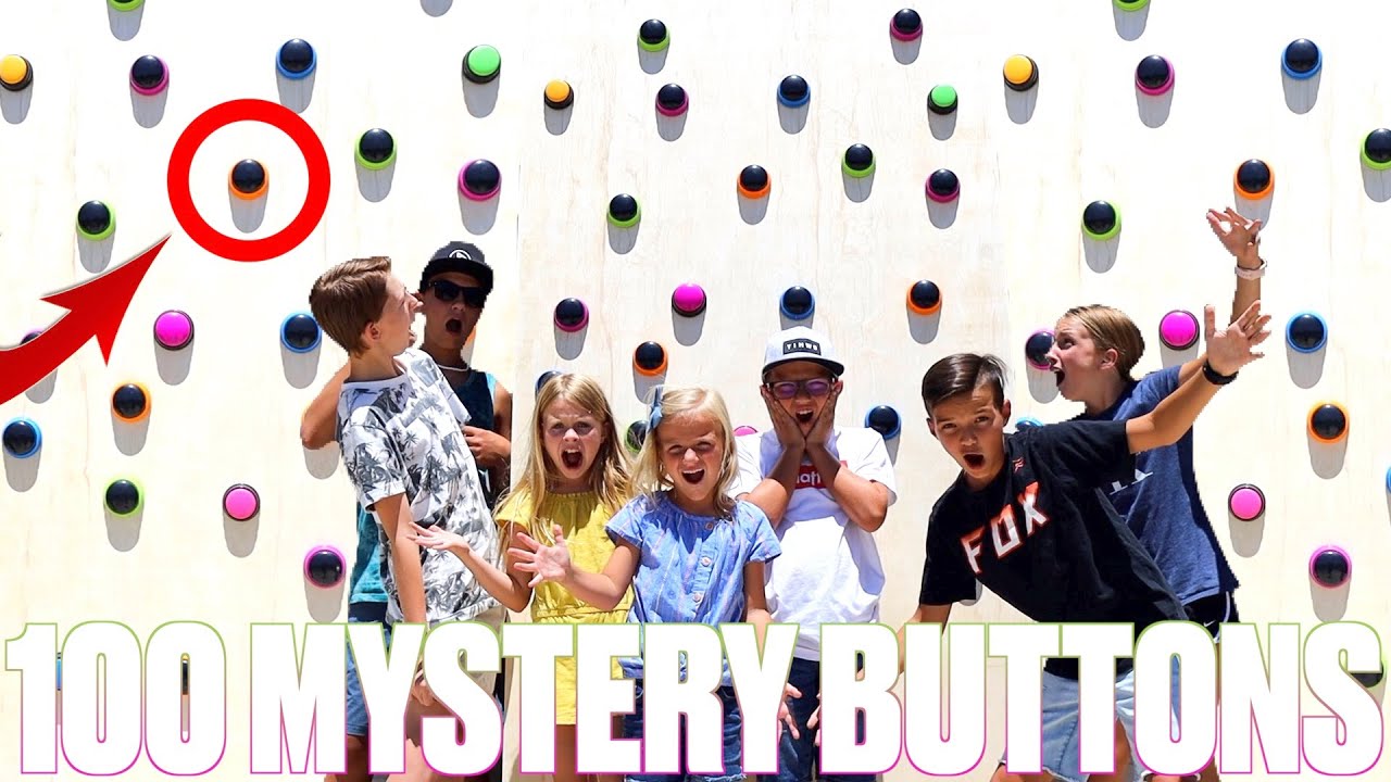 100 MYSTERY BUTTON WALL OF PUNISHMENTS AND PRIZES | ONLY ONE BUTTON WILL SAVE YOU