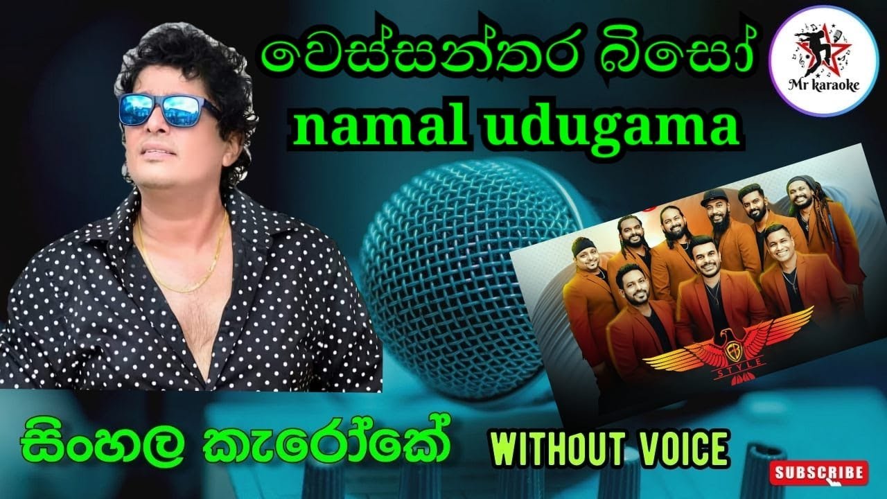 Wessanthara Biso karaoke without voice |වෙස්සන්තර බිසෝ | Namal Udugama |Flashback