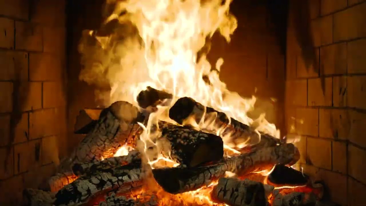🔥 Ultimate Fireplace NO MUSIC with Smoldering Embers with Woodfire Symphony for Winter Meditation