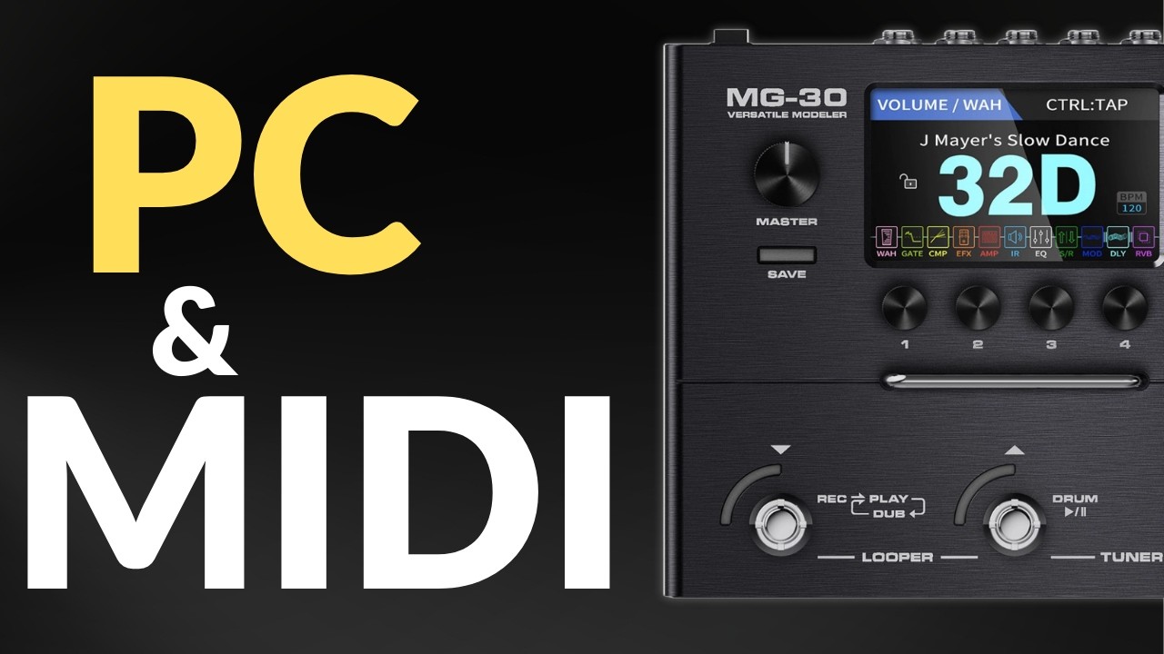Use a MIDI Controller with the NUX MG-30 While Connected to a PC