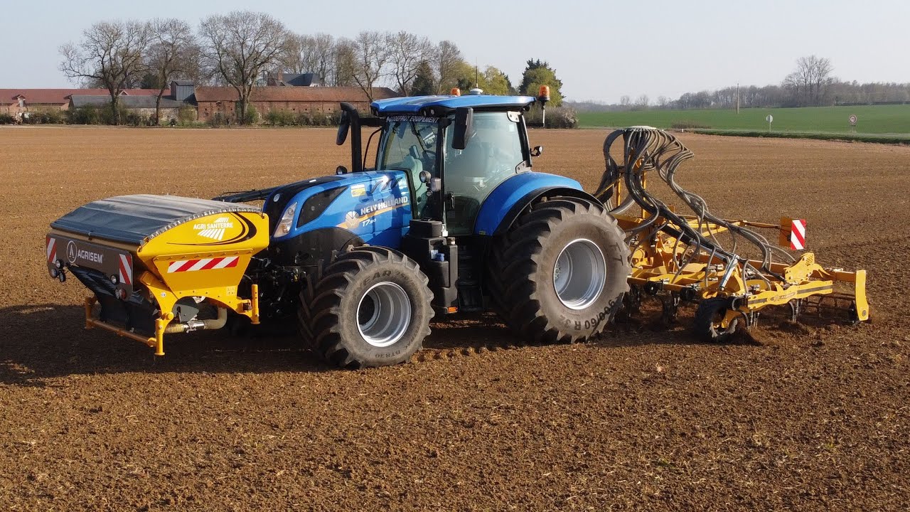 😱 5 tracteurs dans une parcelle ! Semis de betteraves