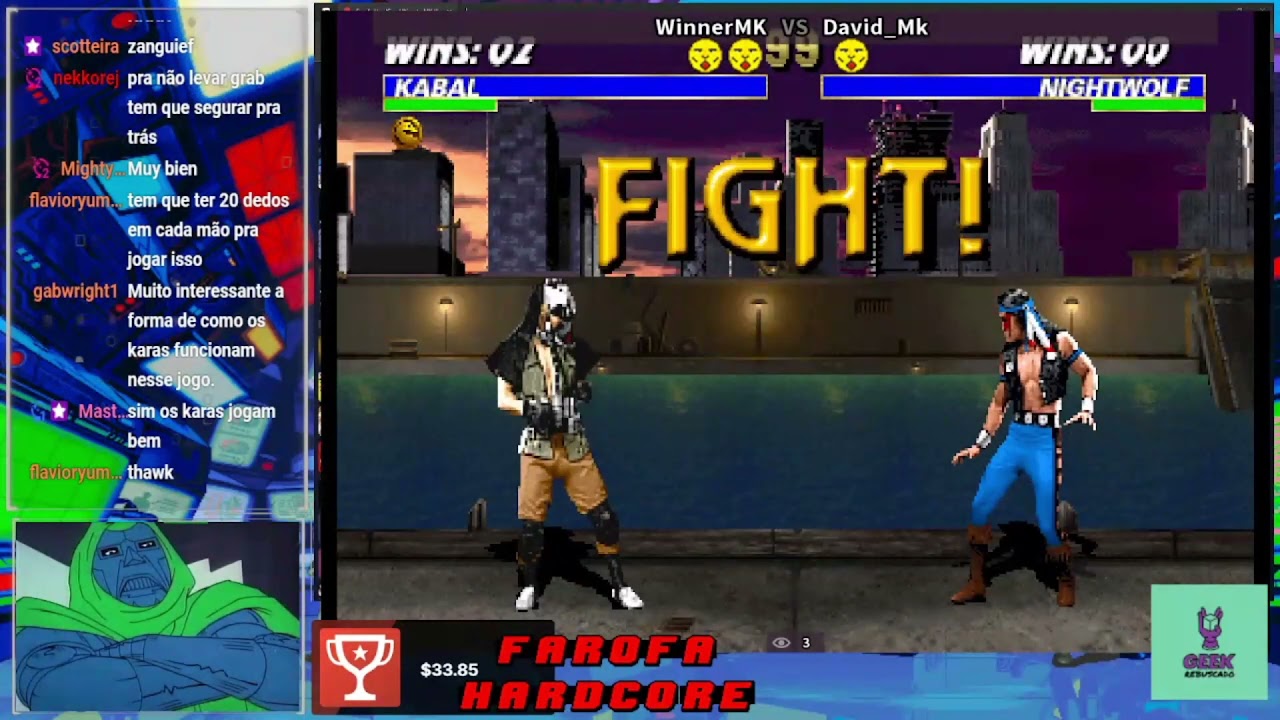 🔴 ULTIMATE MORTAL KOMBAT 3 - David Mk 🆚 WinnerMK - Destaque Farofa Hardcup  🔥