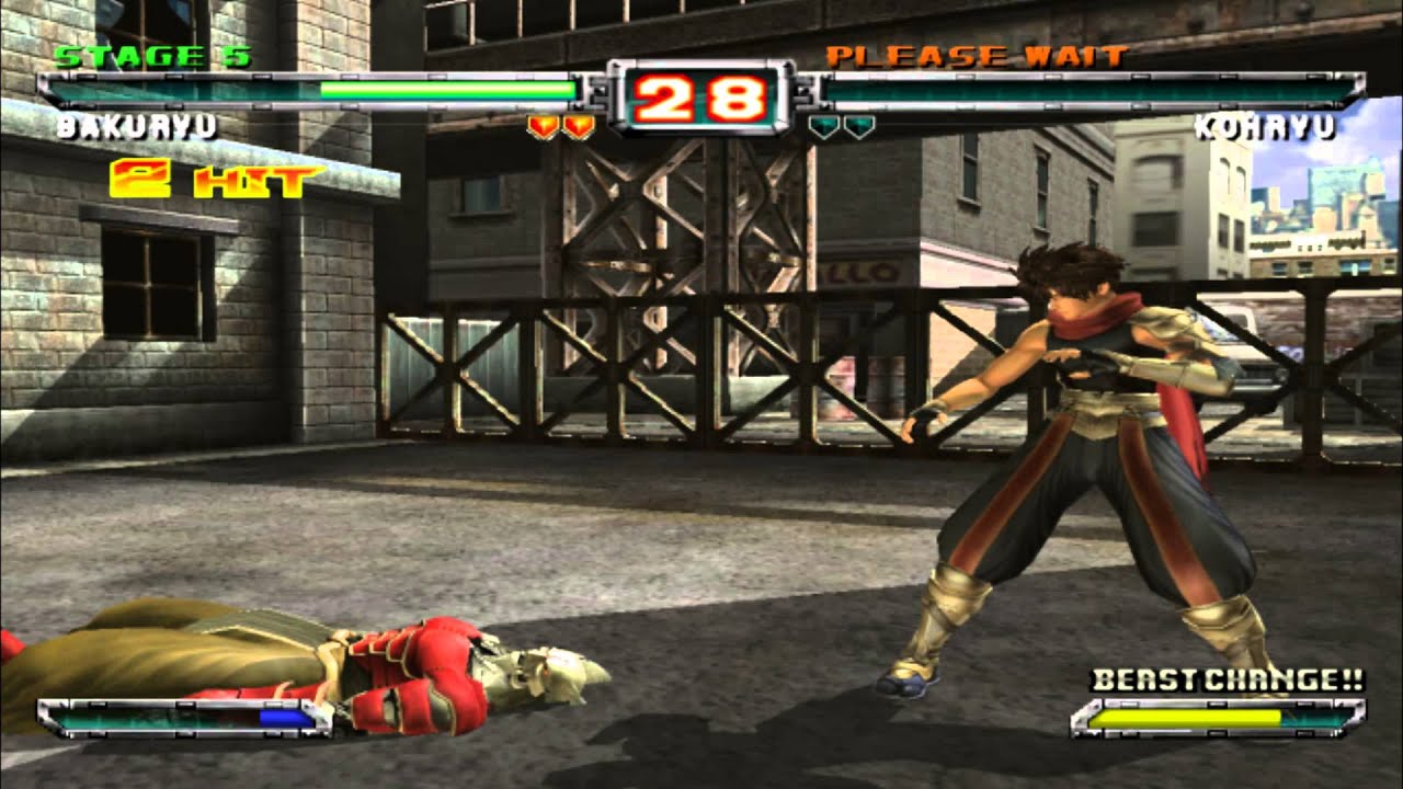 Bloody Roar Extreme Bakuryu Arcade Max Difficulty
