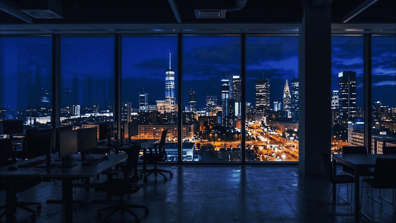 Silent Hours Above the City | Midnight Ambient | Deep Focus Music 3H