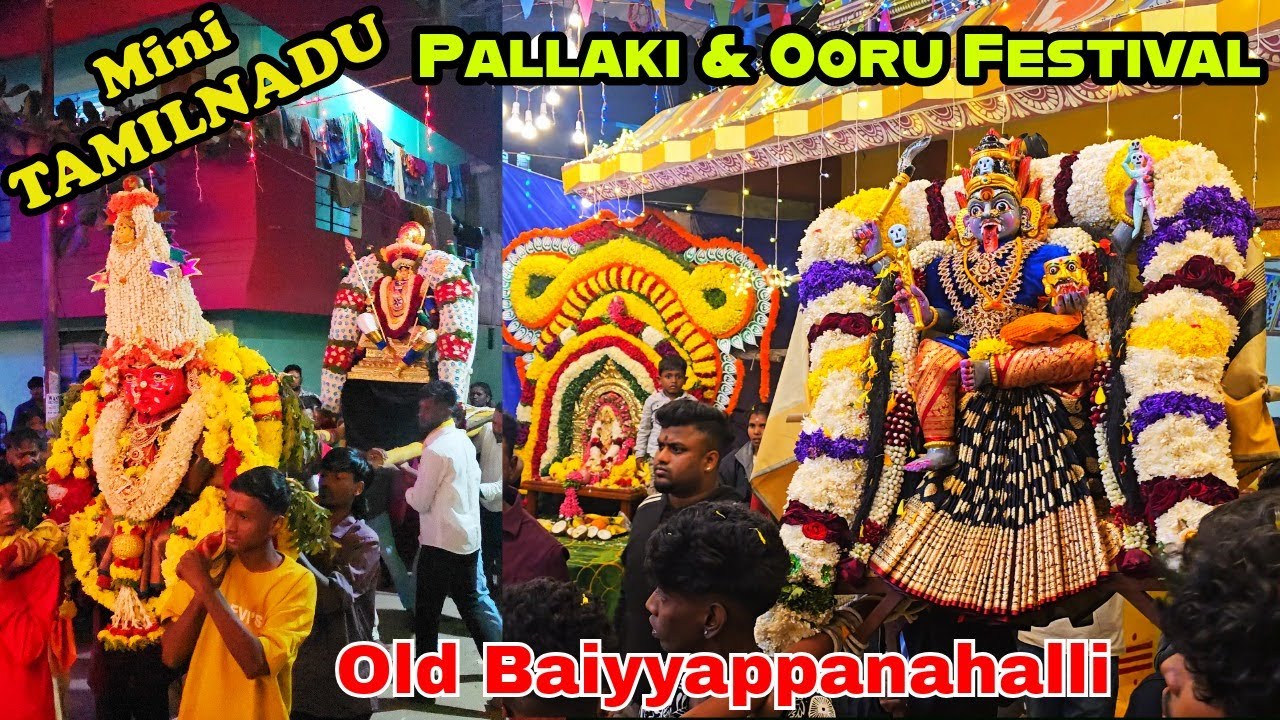 Bengaluru Sathya Nagar Pallaki & Ooru Festival 🎉 | Mini Tamil Nadu in Karnataka | #SMVT #railway