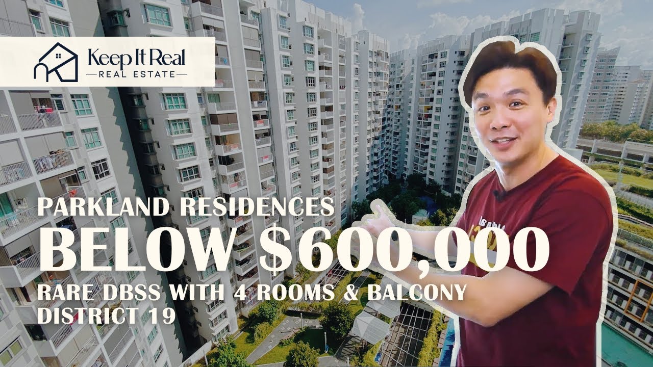HDB with a balcony! Rare DBSS 4rm under $600,000. Parkland Residences (D19) Just 6 years old!
