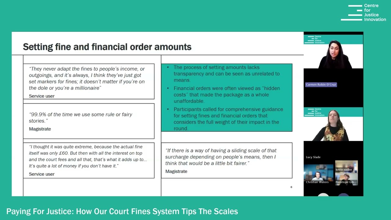 Paying For Justice: How our Court Fines System tips the scales