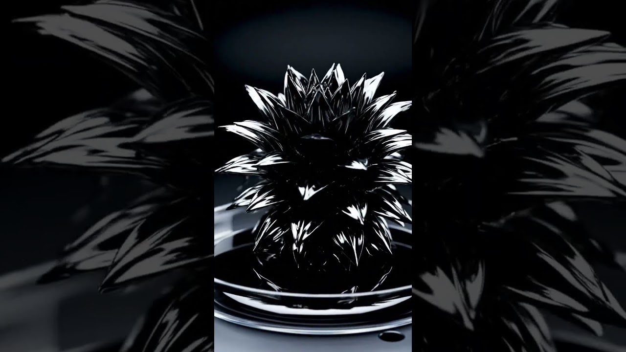 Ferrofluid Explosion Forming Spiky Flowers 🧲 