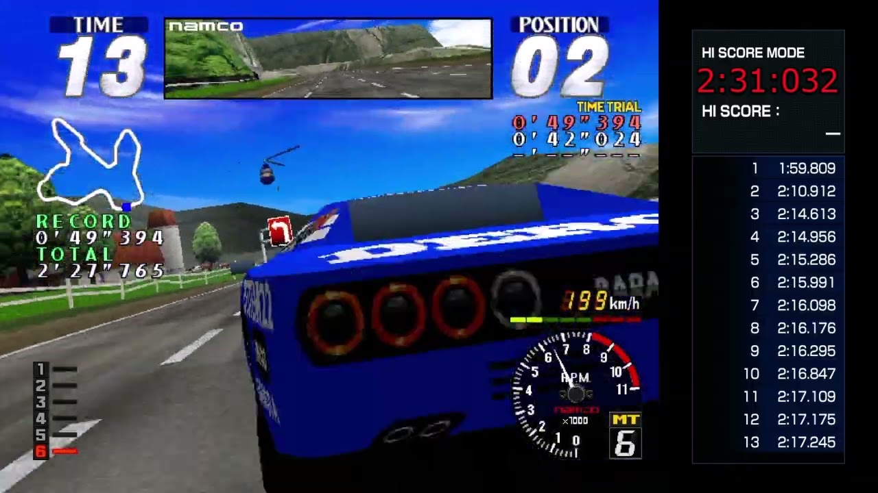 PS5(アケアカ２)RaveRacer 超上級｛T.A｝2:31:032　元ワースト１