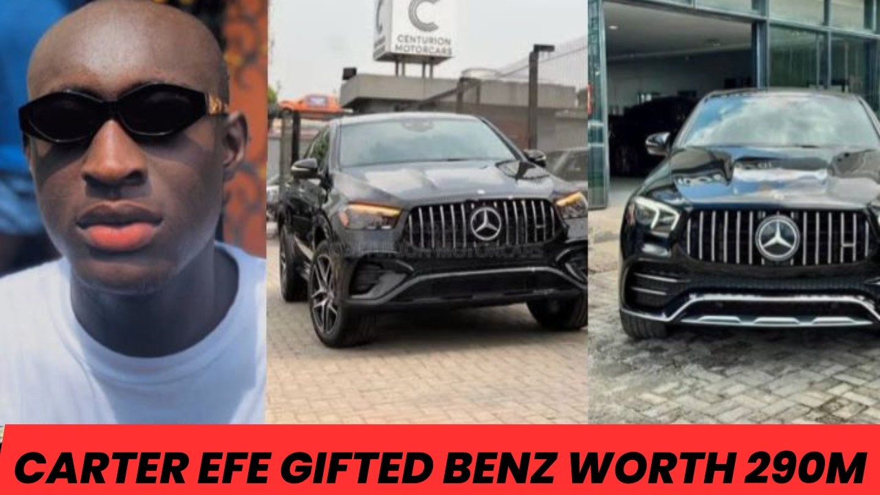 E-Money Gifts Carter Efe Mercedes Benz GLE 450 Worth A Whooping Sum Of 290 Million Naira