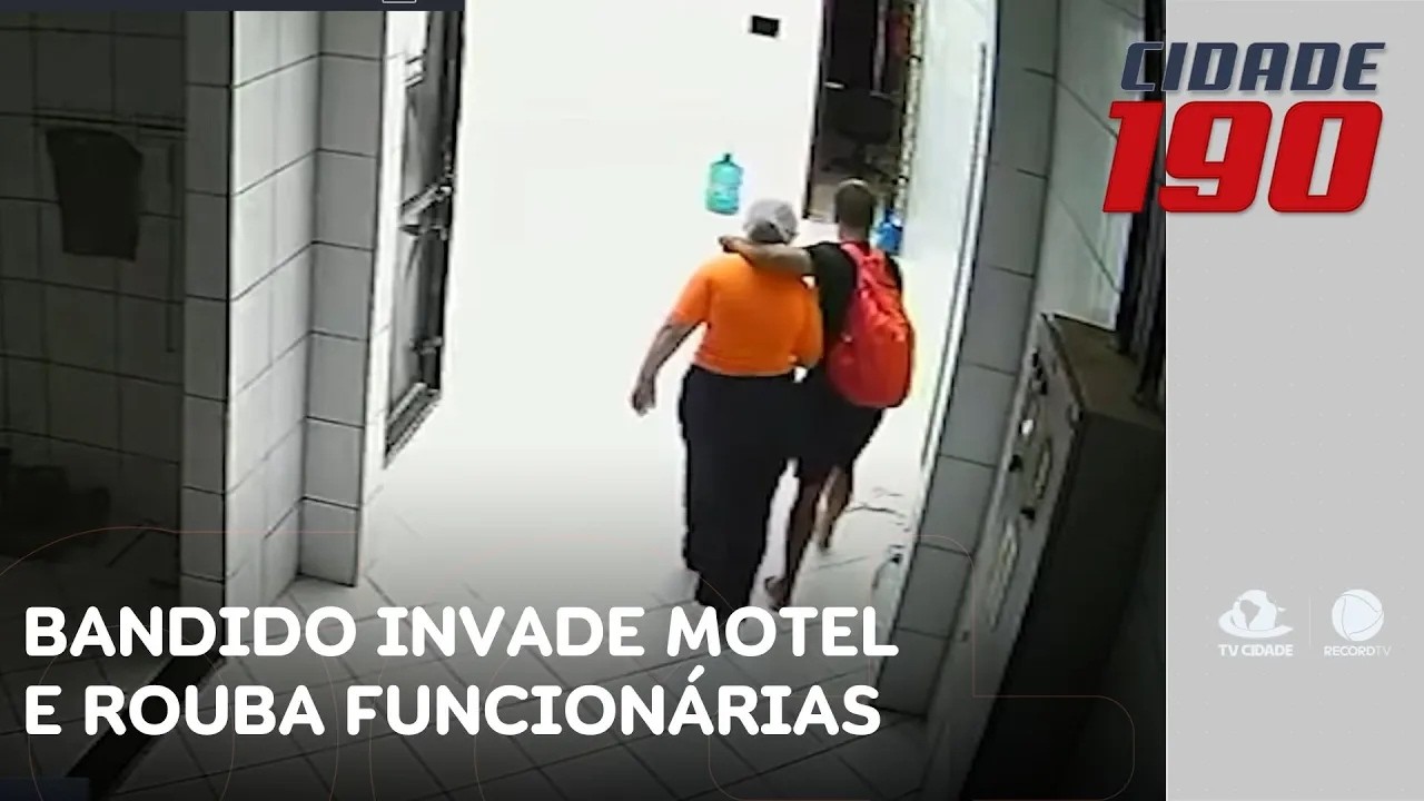 Bandido invade motel, rouba funcionárias e agride uma delas | Cidade 190