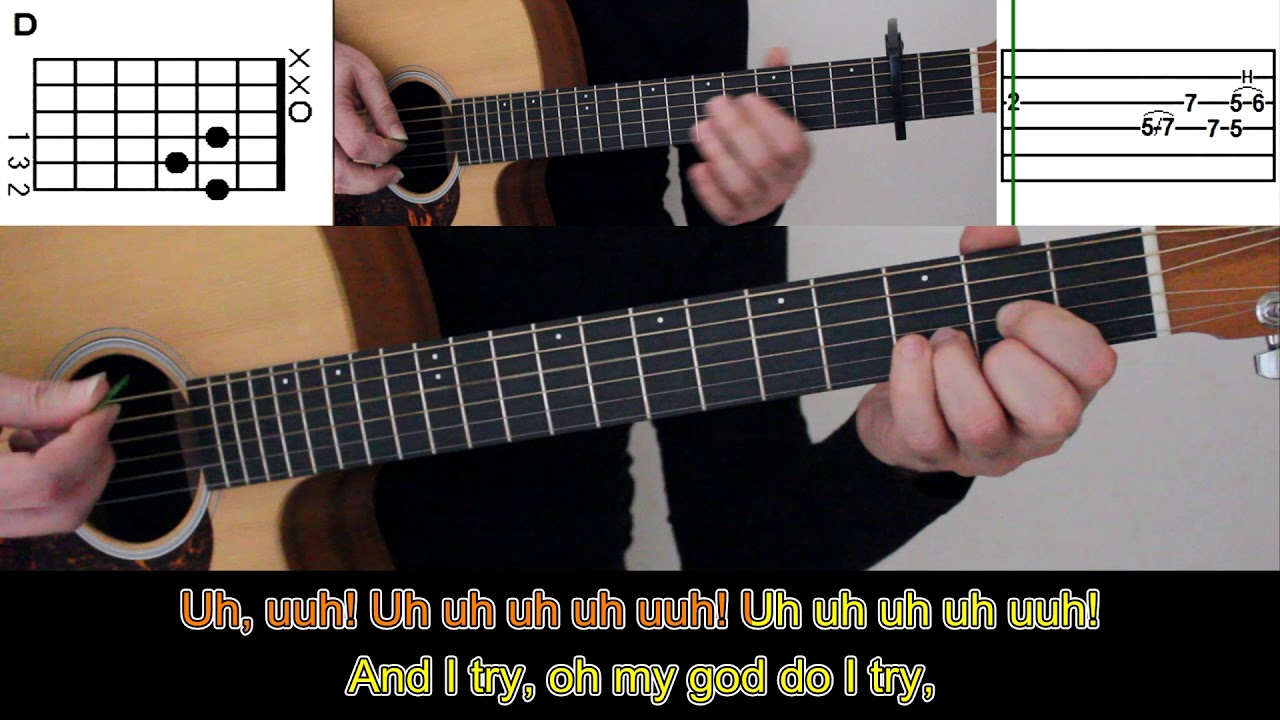 What's up by 4 Non Blondes - ♫ Guitar Tutorial - Karaoke