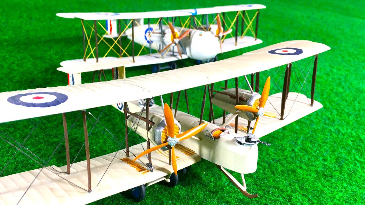 Golden Age British VICKERS VIMY Biplanes Model Collection Sound Kit Covers 1/72 Royal Flying Corps