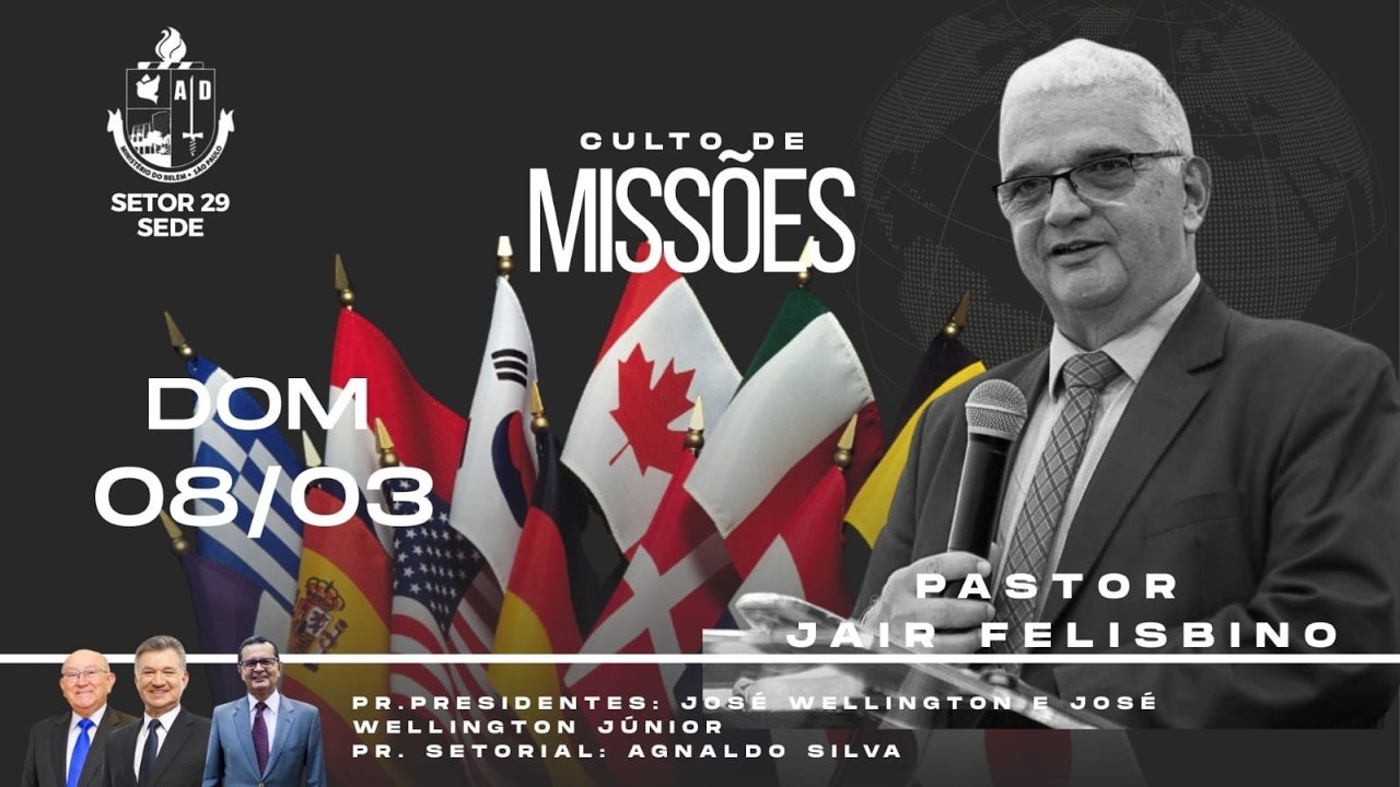 CULTO DE MISSÕES 08/03-2026