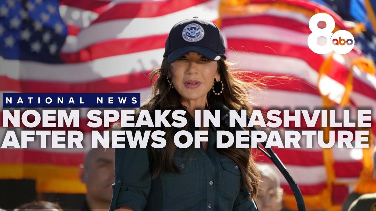 Kristi Noem speaks in Nashville following announcement of her departure from Homeland Security