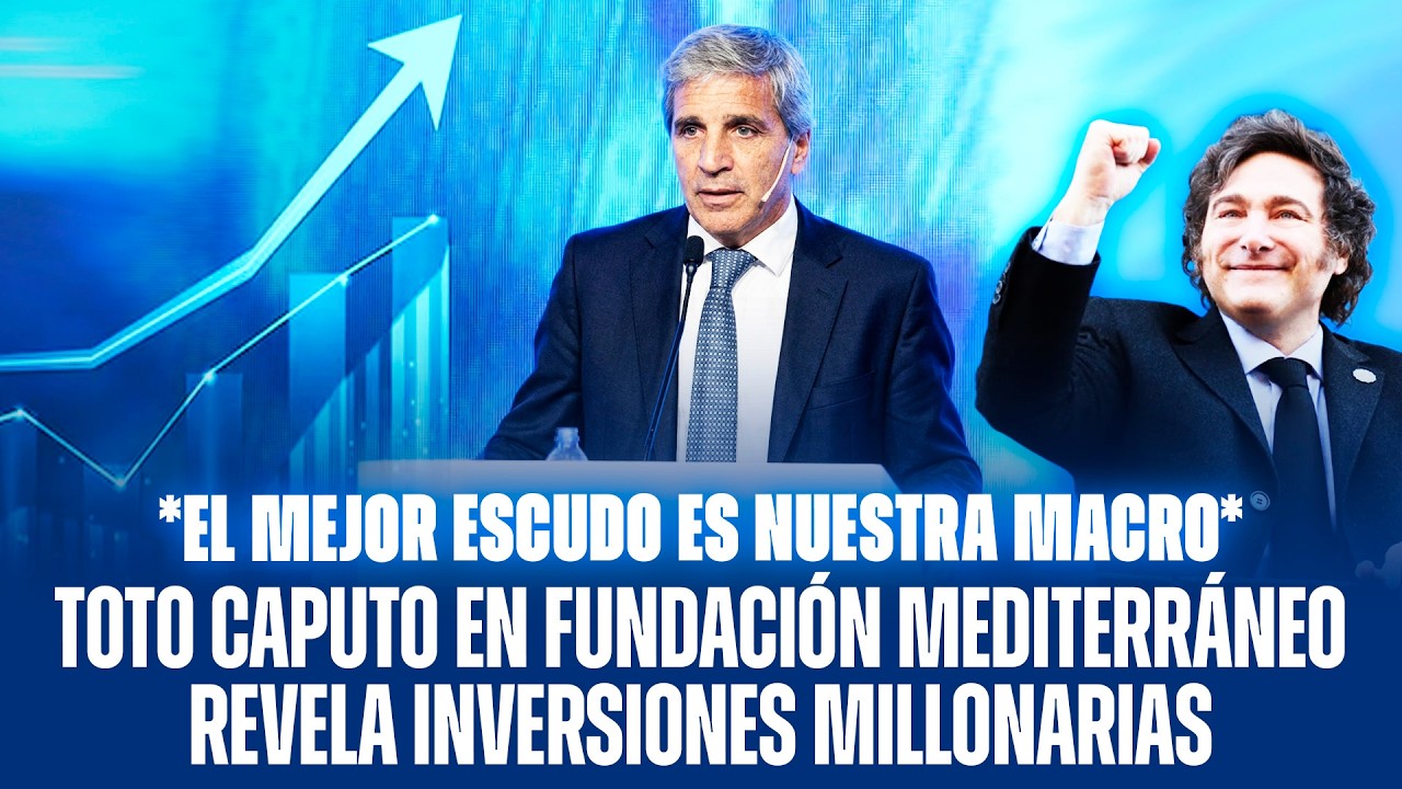 TOTO CAPUTO EXPONE EN FUNDACIÓN MEDITERRÁNEO Y REVELA INVERSIONES MILLONARIAS