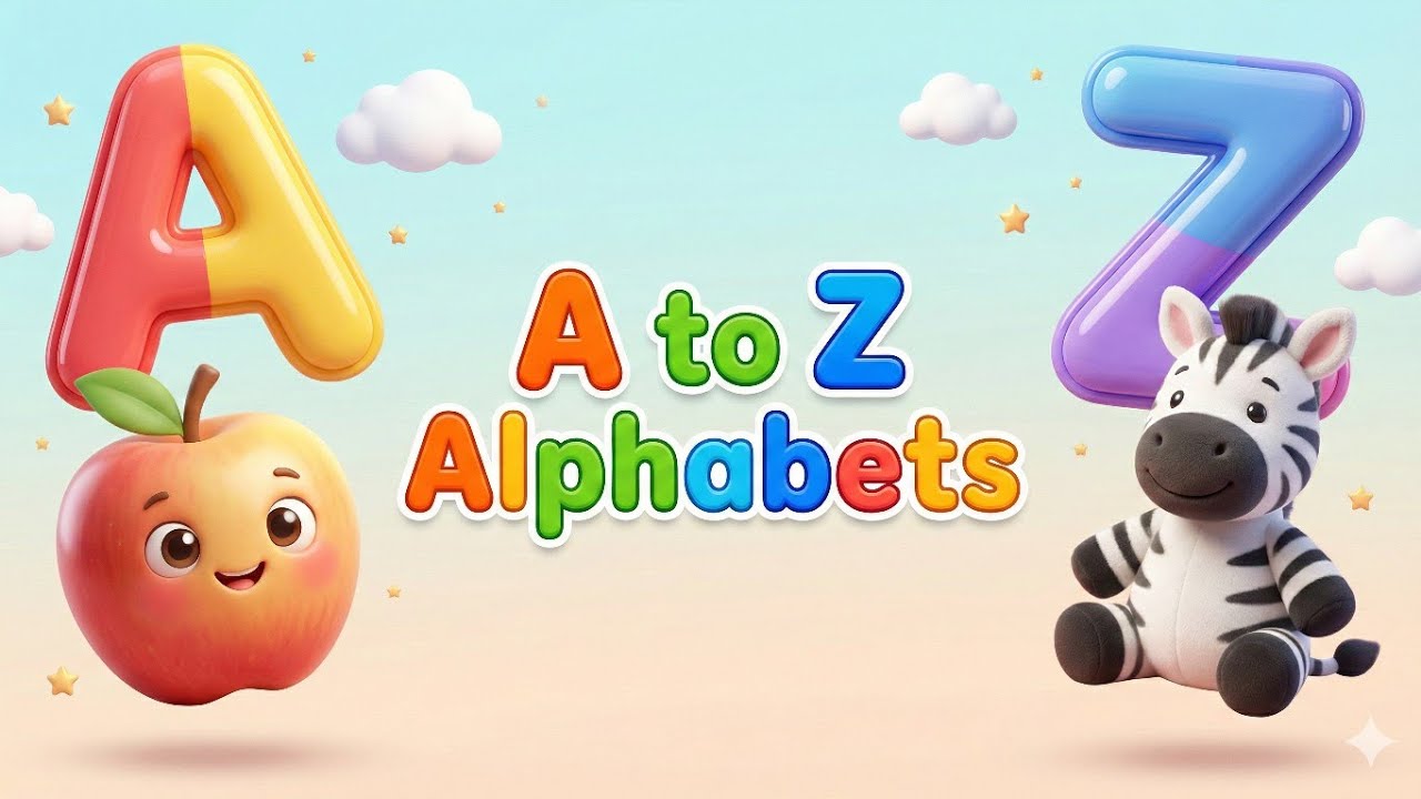 A to Z Alphabets for Kids | ABCD Learning Video | Learn English Alphabet | Happy Little Learners