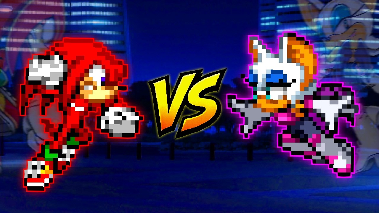 Knuckles vs Rouge | MUGEN Battle