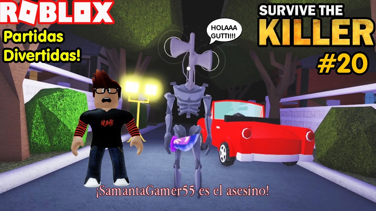 Partidas Divertidas En Sobrevive Al Asesino! Como Sobreviviente Y Como Asesino! Soy Siren Head! 😀