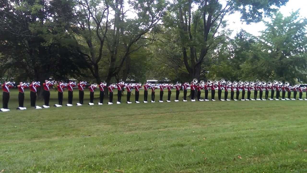 Santa Clara Vanguard Hornline Warm up, Adagio for Strings, Allentown 2013