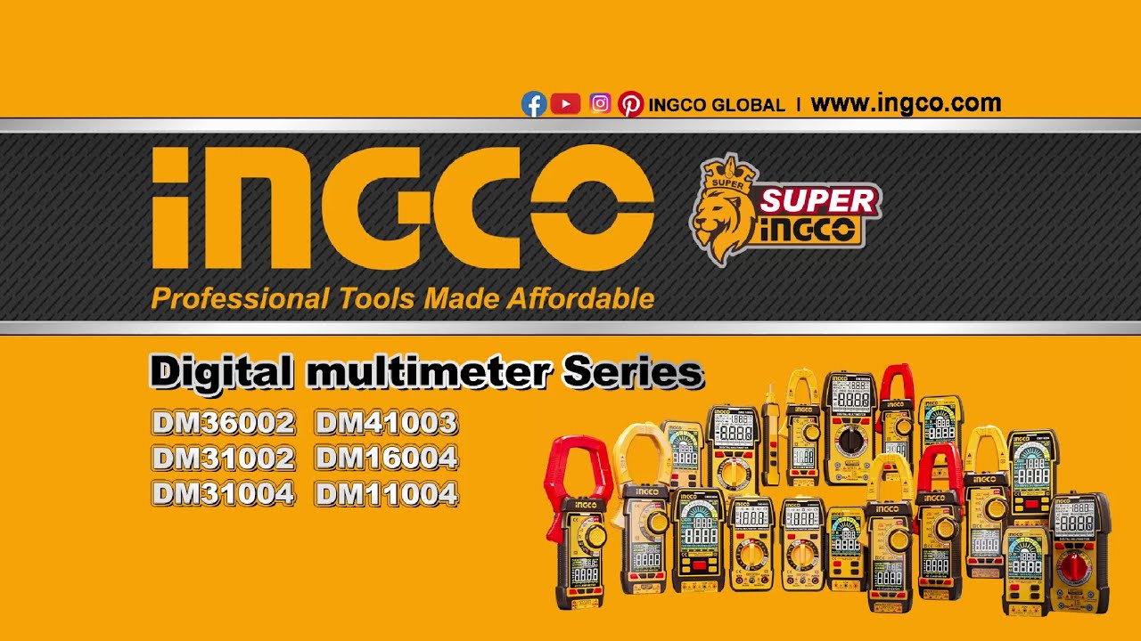 Ψηφιακό Πολύμετρο DM36002 DM310004 DM410003 DM16004 DM110004 Digital multimeter Series INGCO