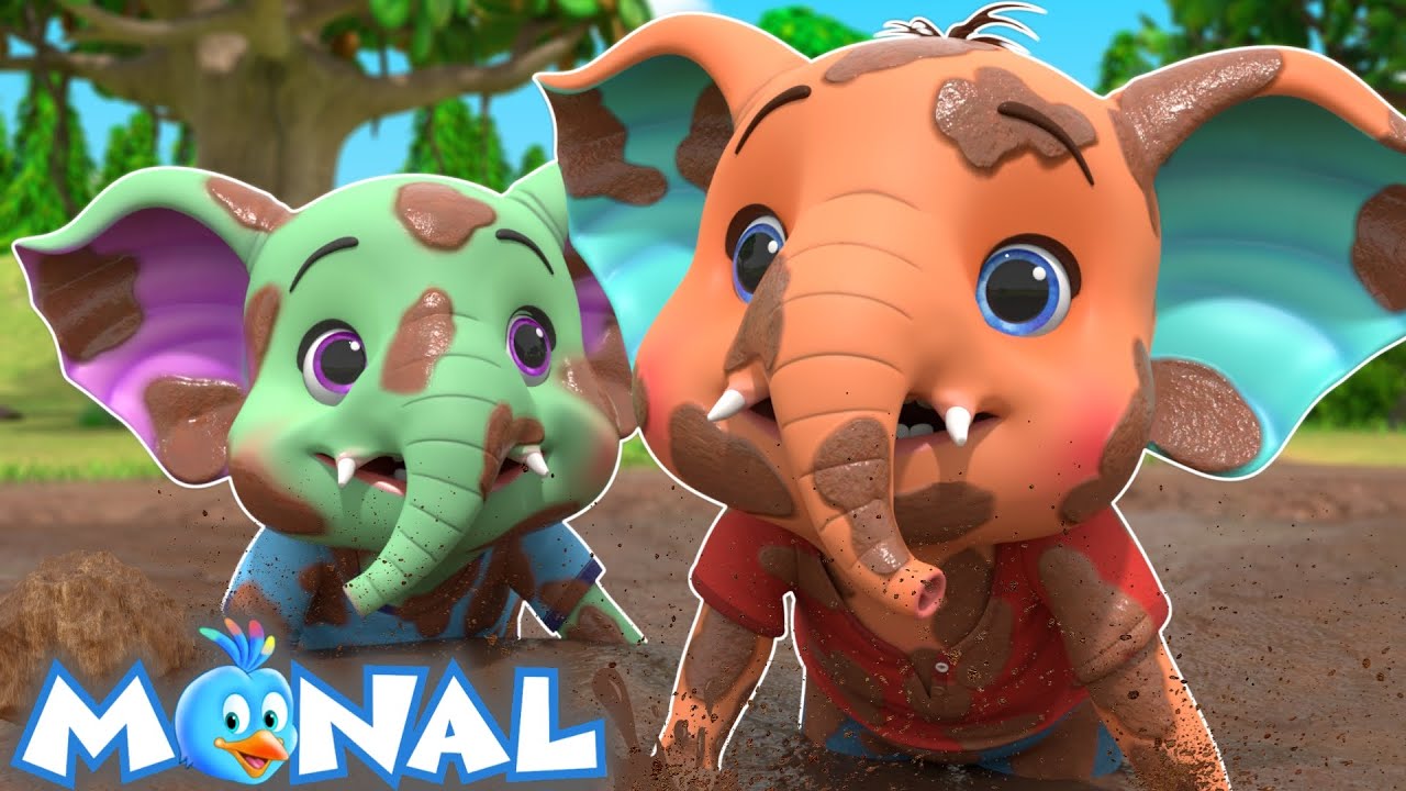 🐘 Ek Mota Hathi Khelne Gaya | एक मोटा हाथी | Hindi Nursery Rhymes @MonalKidsHindi