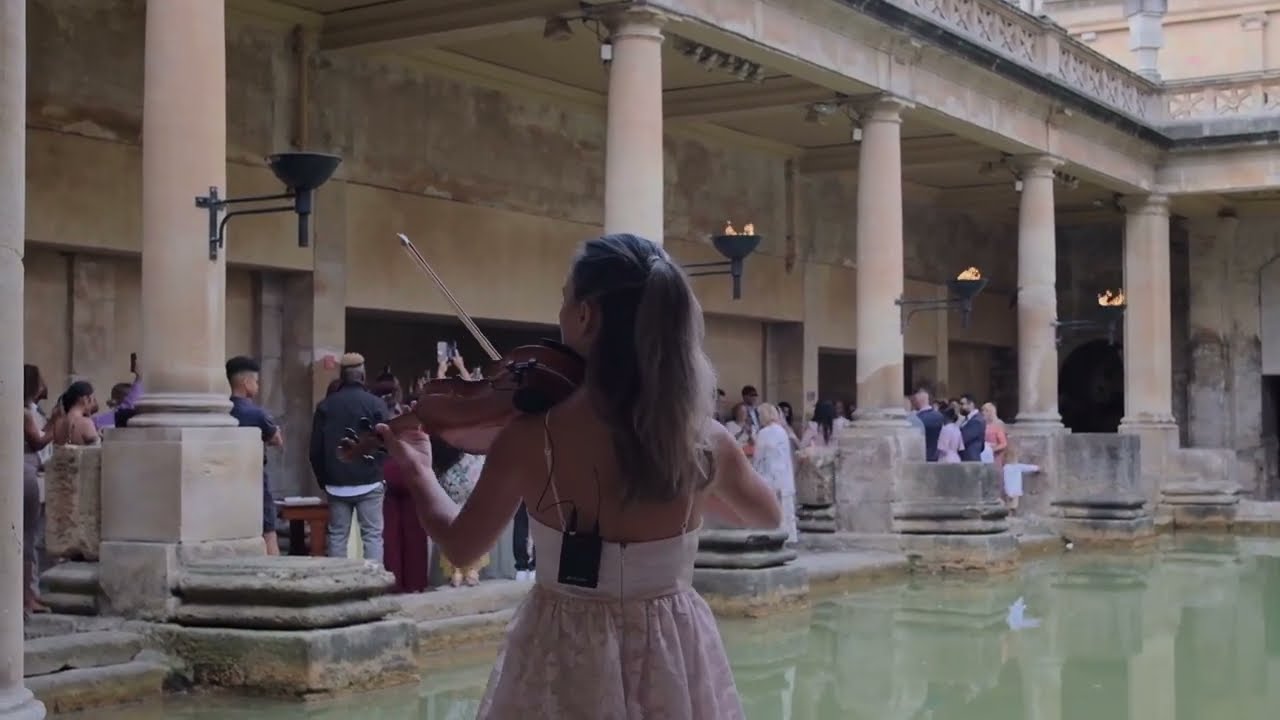 Roman Baths Romantic wedding / guests arrival violin songs