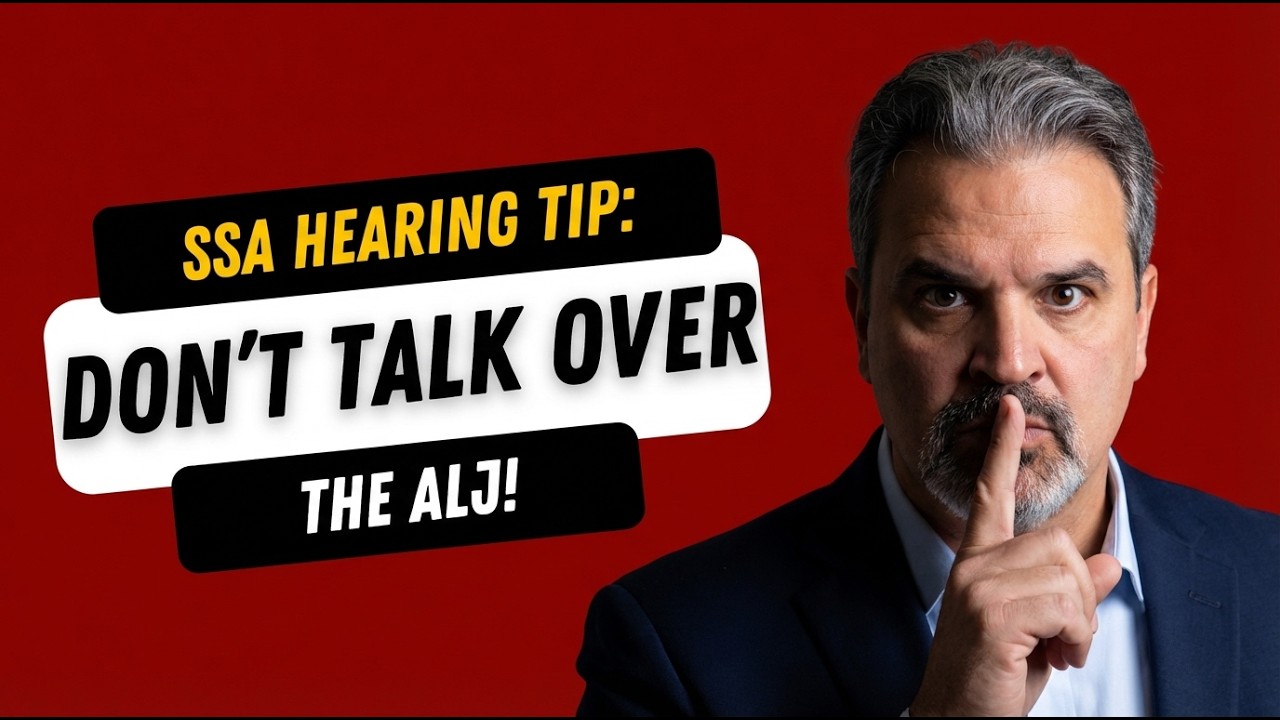 Social Security Disability Hearings: Why You Should Never Talk Over the Judge