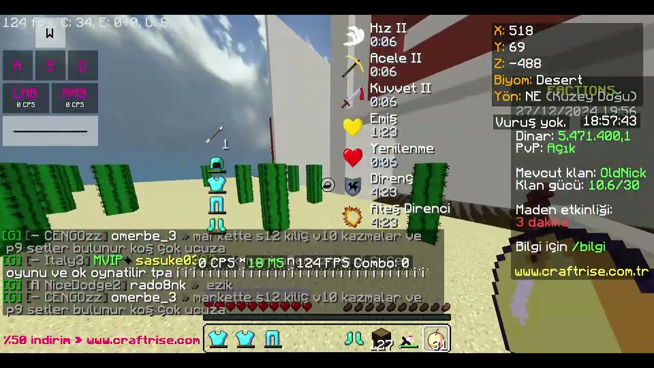 CraftRise Facitons orman da s15 nasıl kundaklanır :D ?