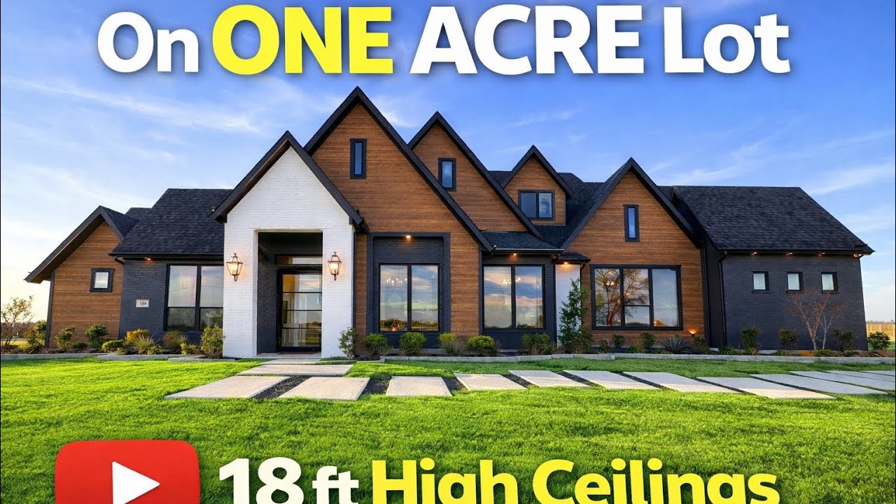 $999,990 LUXURY FARMHOUSE ON 1 ACRE | 35 MINS SOUTH OF DALLAS,TX