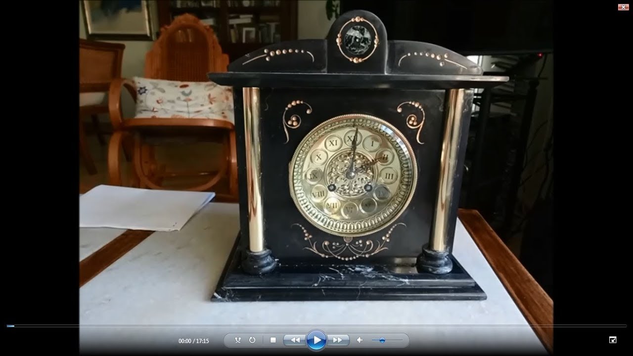 Reparar Reloj de mármol roto. Repair break watch.